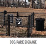 View Dog Park Rules And Welcome Sign